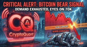 CryptoQuant Issues Critical Alert: Bitcoin Demand 'Exhausted', Eyes $70K Support
