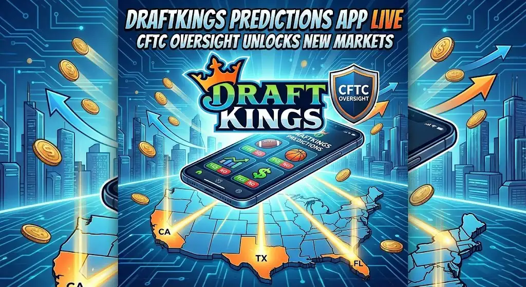 DraftKings Predictions App Goes Live: Trading Legalized in 38 States